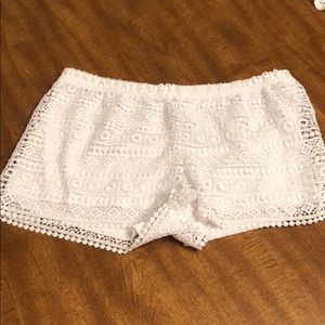 H&M Divided White Lace Shorts